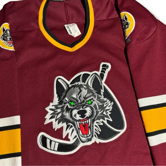 Rare Vintage AHL Chicago Wolves Hockey Jersey - Picture 3 of 5